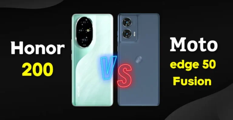 Honor 200 vs  Moto edge 50 fusion